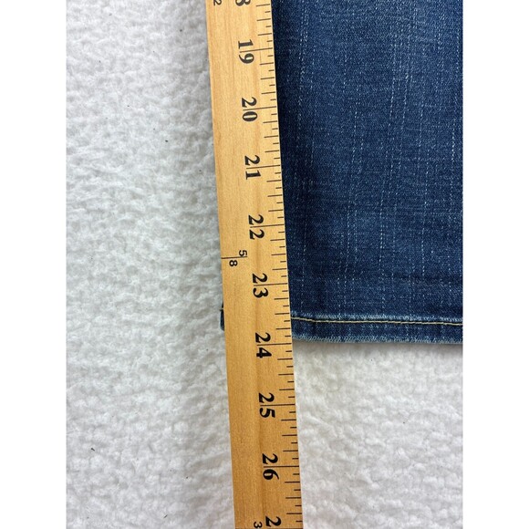 True Religion Kate Low Rise Cropped Jeans Women’s Blue W26 Made in USA Y2K Denim - Picture 6 of 12